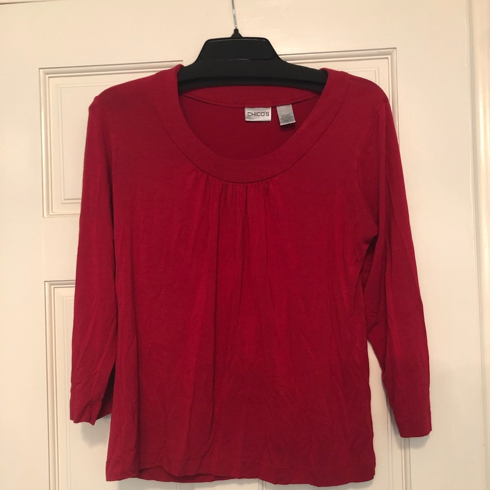 Red blouse